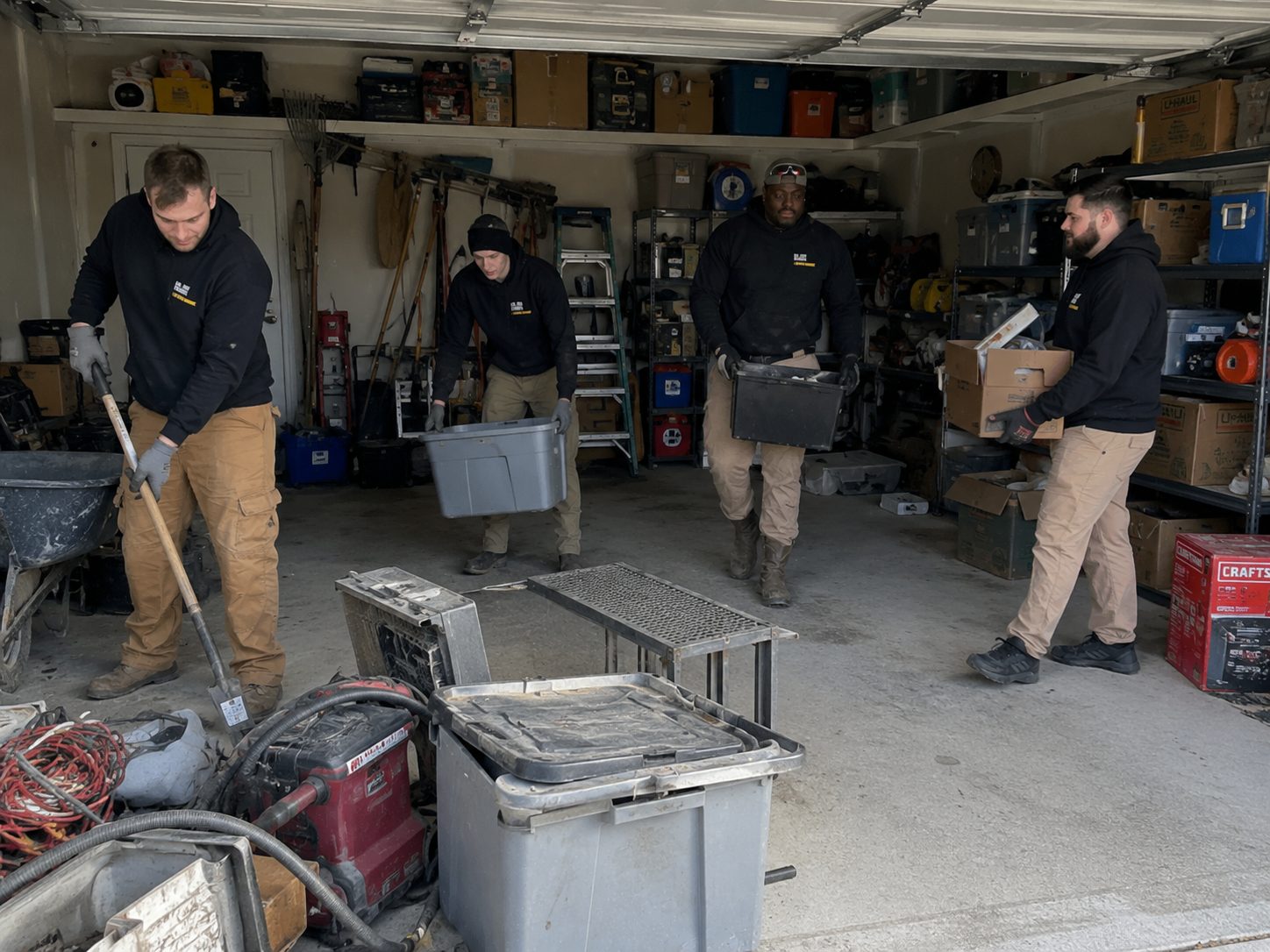 GM Junk Removal crew in action