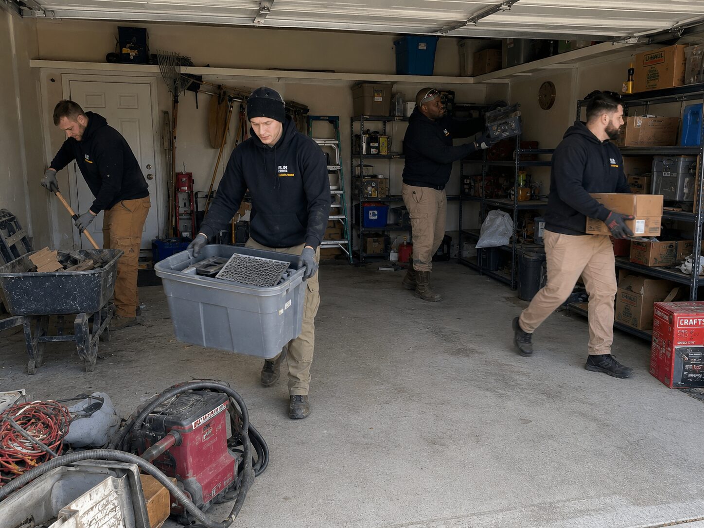 GM Junk Removal crew in action